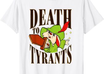 Retro Rabbit Death To Tyrants Vintage 90s Funny Quote T-Shirt