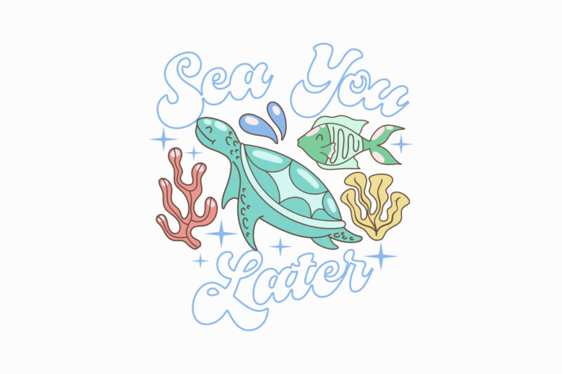 Underwater Sea Animals T-shirt Designs Bundle