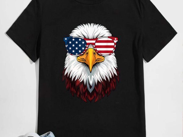 American flag patriotic eagle shirt men boys 4th of july t-shirt design