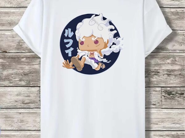 Luffy gear 5 chibi style – funny anime t-shirt design