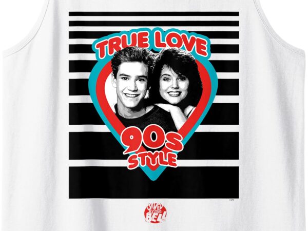 Saved by the bell true love tank top t shirt template vector