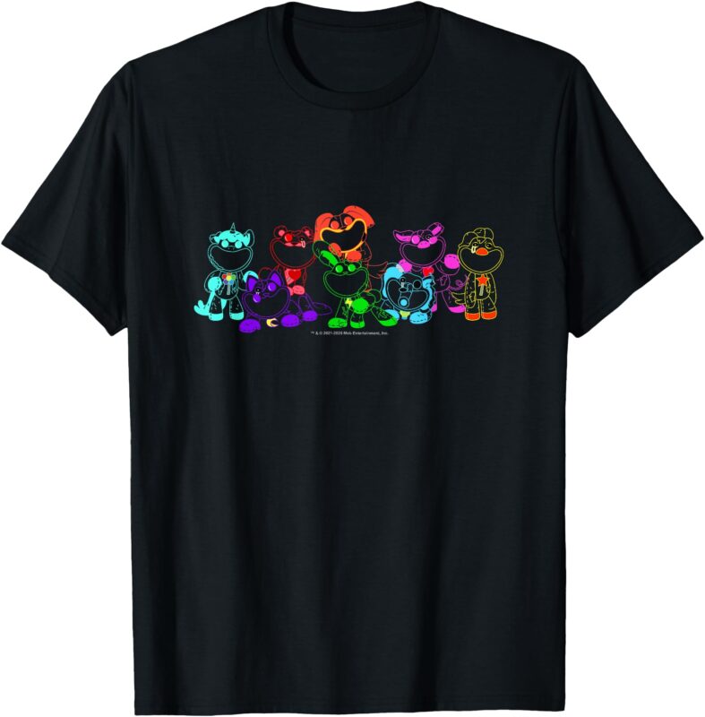 Smiling Critters Off Color Ruined Group Shot T-Shirt