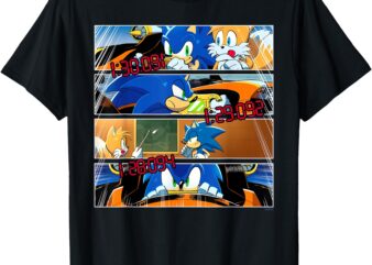 Sonic the Hedgehog – Racing Around the World manga panels 2 T-Shirt