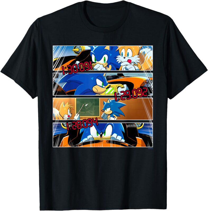 Sonic the Hedgehog – Racing Around the World manga panels 2 T-Shirt