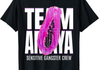 Team Amaya Papaya Sensitive Gangster Crew T-Shirt