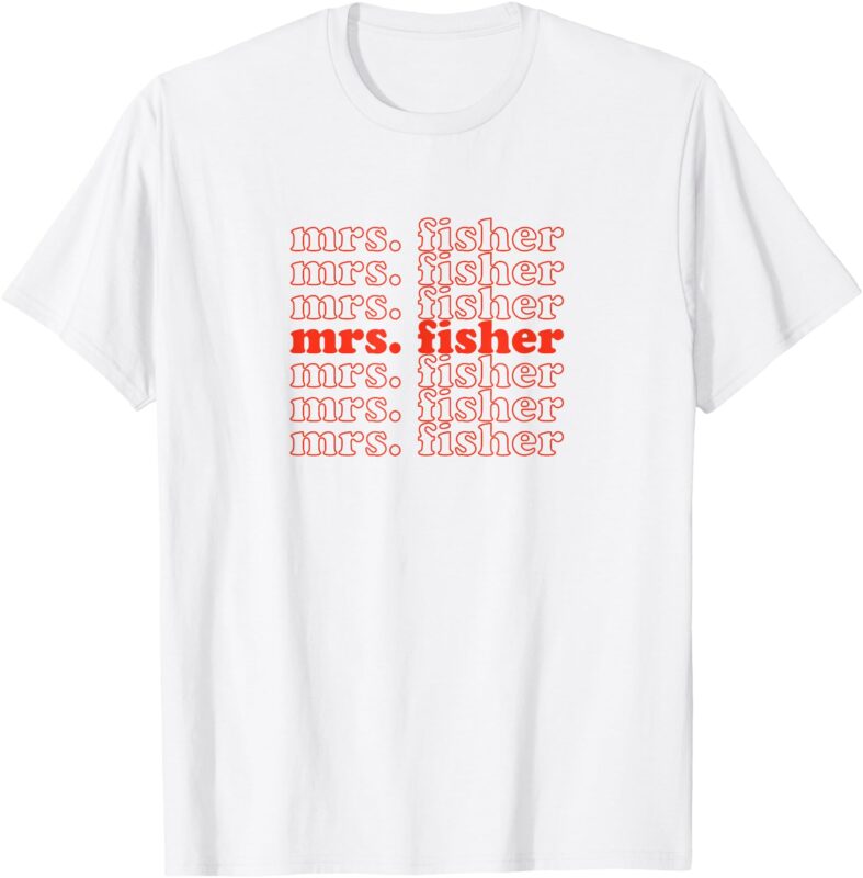 The Summer I Turned Pretty – Mrs. Fisher Red Repeat T-Shirt
