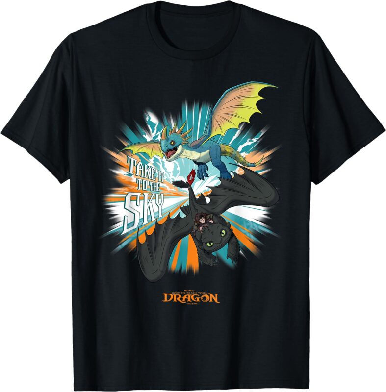 Toothless and Stormfly Take to the Sky T-Shirt