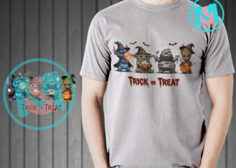 Trick or treat png, funny halloween png, stitch halloween, oogie boogie halloween