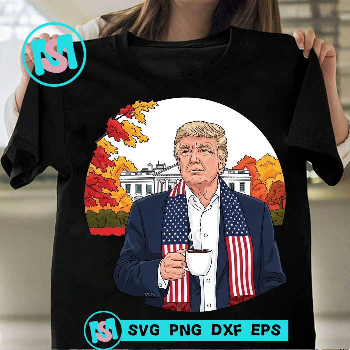 Trump Autumn Png, America PNG, Fall PNG Digital Download