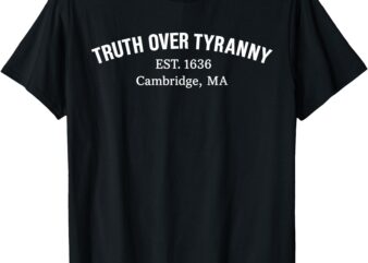 Truth Over Tyranny Patriotic Design T-Shirt