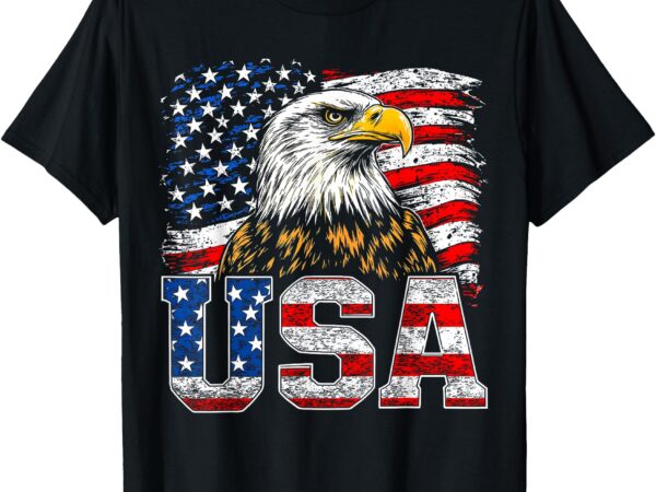 Usa american flag bald eagle 4th of july patriotic men women t-shirt