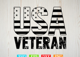 USA Flag Veteran Svg Svg, American flag Svg, Patriotic Svg