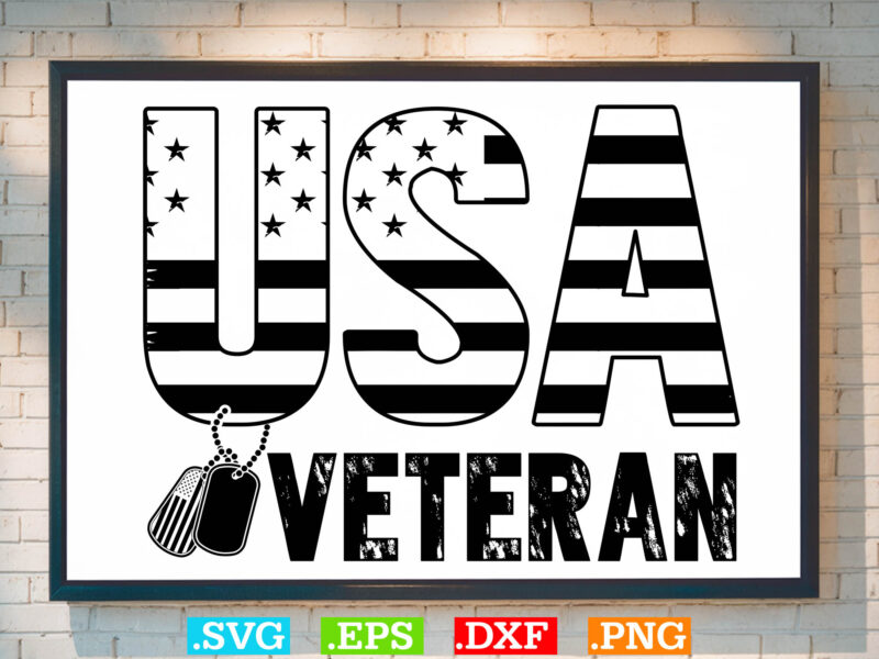 USA Flag Veteran Svg Svg, American flag Svg, Patriotic Svg