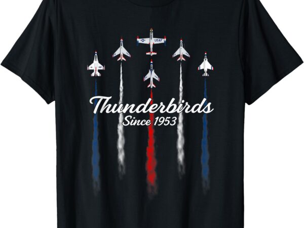 Usaf thunderbirds tbirds 57th wing vintage airshow gift tee t-shirt