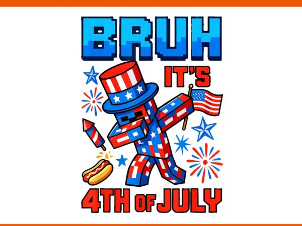Bruh 4th of july dabbing gamer png, gamer 4th of july png t shirt template