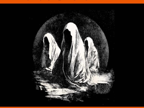 Halloween creepy dark cult ghosts black magick occult scary png graphic t shirt