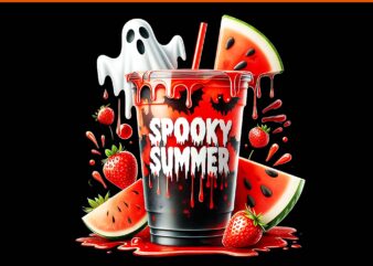 Spooky Summer Drinks Summerween PNG, Vibes Funny Summer PNG, Spooky Summer PNG