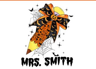 Mrs Smith Pencil Halloween PNG, Pencil Halloween PNG