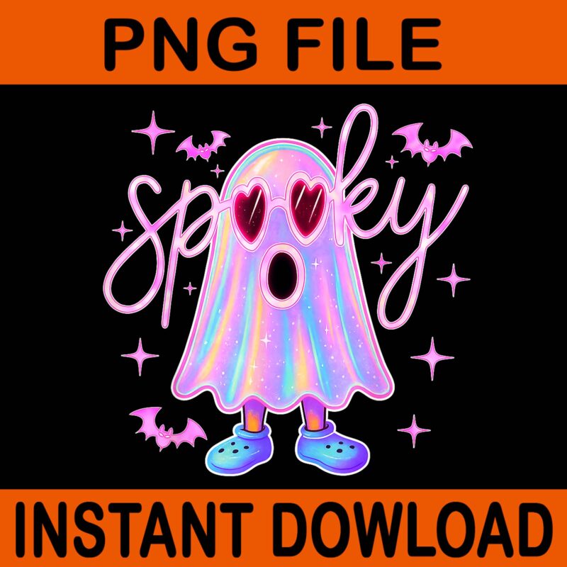 Ghost Spooky Season Halloween Trick Or Treat PNG, Pastel Galaxy Ghost Halloween PNG