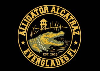 Alligator Alcatraz PNG, Florida Everglades Parody PNG, Alligator Alcatraz Evergladees PNG