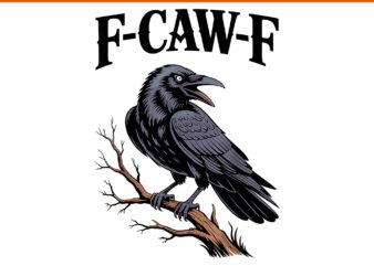 F-caw-f png, f-caw-f black crow png, f-caw-f black bird moon gothic png