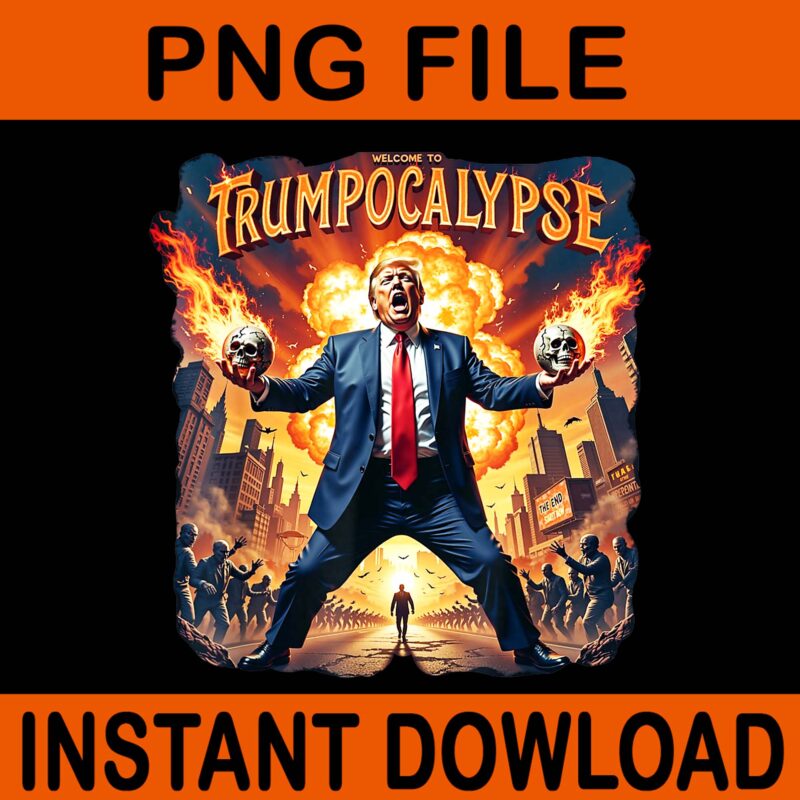 Welcome to Trump-ocalypse PNG, Donald Trump Halloween PNG