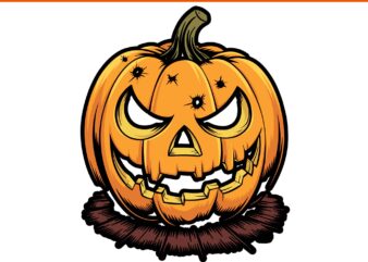 Scary Jack O’ Lantern Face Halloween PNG, Jack O’ Lantern PNG
