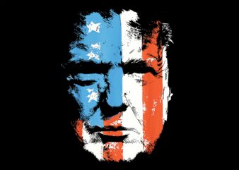 Trump 4th Of July PNG, Trump Flag American PNG