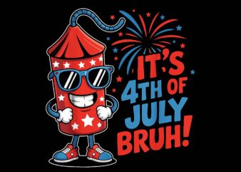 4th Of July Bruh Hotdog Firecracker PNG, Hotdog Fourth Of July PNG