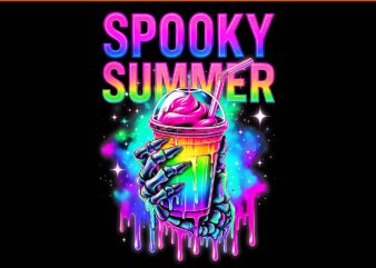 Skeleton party summerween vibes spooky summer drinks png