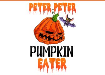 Peter Peter Pumpkin Eater PNG, Pumpkin Halloween PNG