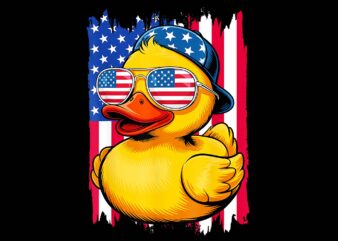 4th Of July Rubber Duck Patriotic PNG, Duck Fourth Of July PNG