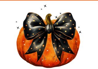 Leopard Coquette Pumpkin Fall PNG, Coquette Bow Pumpkin PNG, Pumpkin Halloween PNG