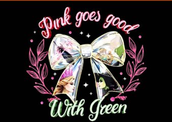Pink witch goes good with green halloween witch png