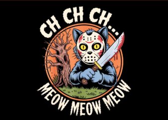 Ch Ch Ch Meow Meow Meow Cat Movie Horror Halloween PNG, Ch Ch Ch Meow Meow Meow Cat PNG