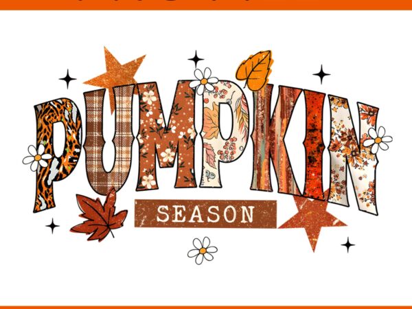 Vintage pumpkin season thanksgiving autumn fall halloween png t shirt vector art