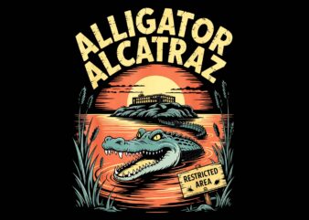 Alligator Alcatraz PNG, Florida Everglades Parody PNG, Alligator Alcatraz Evergladees PNG