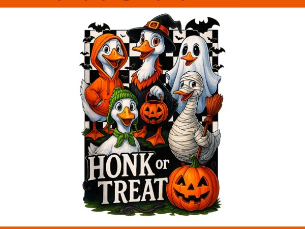 Honk or treat goose witch ghost halloween png, honk or treat halloween png graphic t shirt