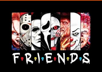 Horror Movie Characters PNG, Horror Movie Friend Halloween PNG