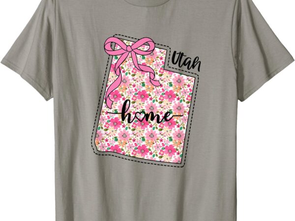 Utah home shirt utah floral map home t-shirt