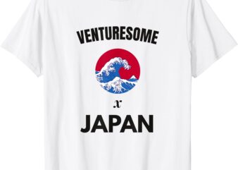 Venturesome x Japan Red Sun Wave Travel Adventure Shirt T-Shirt