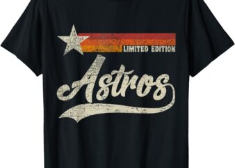 Vintage Astros Retro Style 70s 80s First Name T-Shirt