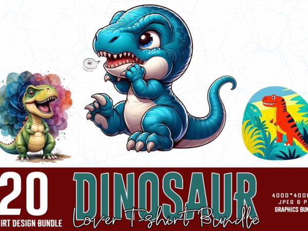 Watercolour cute dinosaur illustration t-shirt design – download instantly Watercolour cute dinosaur illustration t-shirt design – download instantly