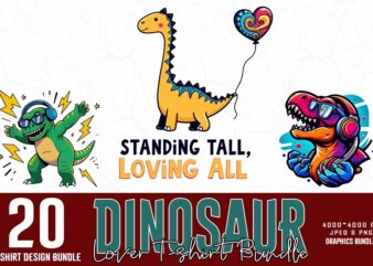 Vintage Dinosaur Lover t-shirt design – download instantly Retro Vintage Illustration