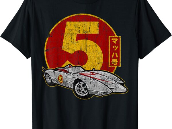 Vintage racers car racing retro mach classic five sports car t-shirt