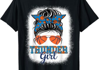 Vintage Thunder-Girl Messy Bun for Women Men Kids Youth T-Shirt