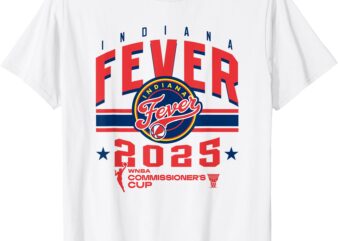 WNBA Official Commissioner’s Cup 2025 Ballin’ Indiana Fever T-Shirt