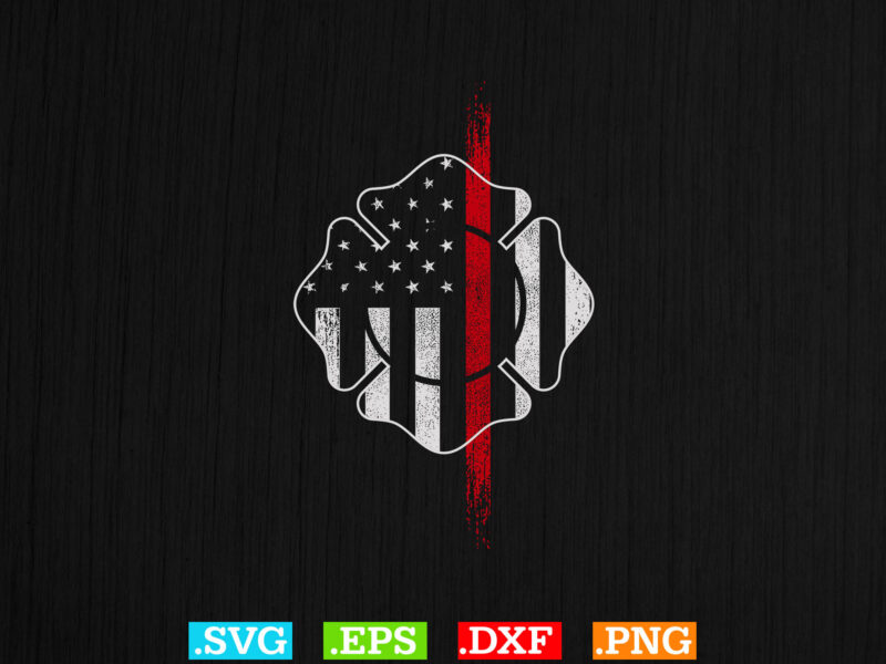 Usa Flag Firefither T-shirt Design Bundle