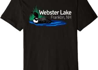 Webster Lake Loon on Lake Premium T-Shirt