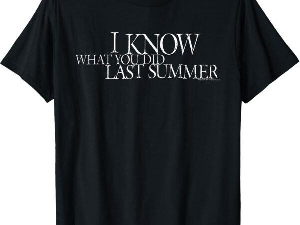 White movie logo horror t-shirt